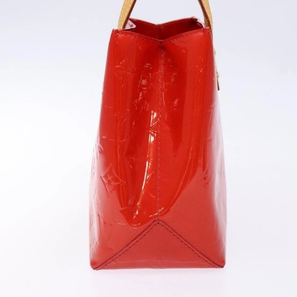 LOUIS VUITTON Monogram Vernis Reade PM Hand Bag Red Rouge M91088 LV Auth 141879 - Picture 6 of 16